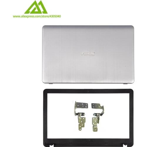 New Laptop LCD Back Cover/LCD Front Bezel/Hinges For ASUS X541 R541 X540 R540 A540 VM592 VM520U Series Silver