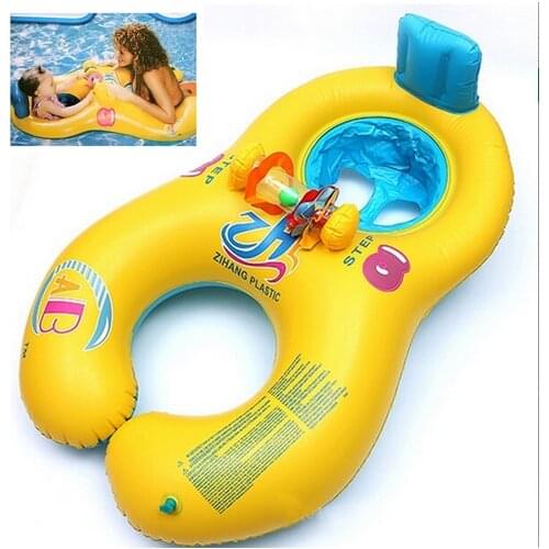 New Arrival Baby Swimming Ring Baby Seat Rings Raft Mother And Child Swimming Circle Aid Trainer Rings Double Swimming Rings