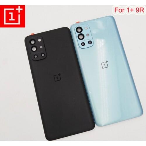 New Original Oneplus 9R Rear Housing Cover Glass Back Battery Cover For One Plus 1+ 9R LE2101 Replacement Parts With Camera Lens