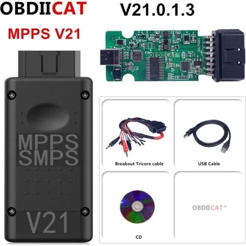 OBDIICAT OBD2 MPPS V21 Auto ECU Chip Tuning Interface For EDC15 EDC16 EDC17 Won't Lock The Device V18 V16 CAN Flasher