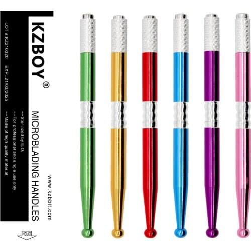 50/100Pcs Single Sided Disposable Microblading Handle Eyebrow Tattoo Manual Pen for Microblading Supplies