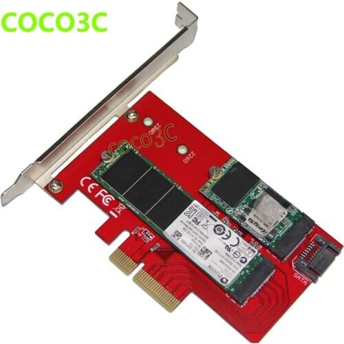 PCI-e x4 to M Key NGFF SSD Card for SAMSUNG 950 PRO M.2 SSD Desktop SATA III 3.0 to B Key M.2 SATA interface SSD adapter