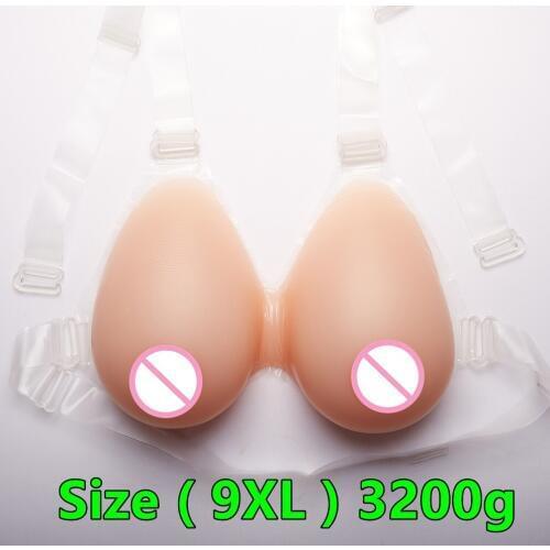 Strap-on Silicone Breast Forms Fake Breast H cup 3200g/pair Silicone Crossdresser Breast Forms False Breasts For Men Drag