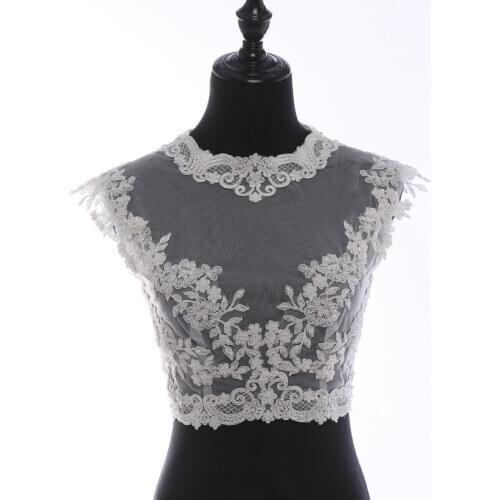 Bridal dress lace bolero wedding dresses lace jacket top
