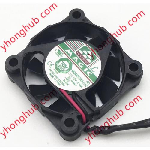 MAGIC MGA4012XB-O10 DC 12V 0.13A 40x40x10mm 2-Wire Server Cooling Fan