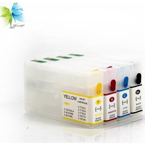 Winnerjet 5 Sets T7901-T7904 Empty Refillable Ink Cartridge for Epson Workforce Pro WF-4630 WF-4640 WF-5110 Printers