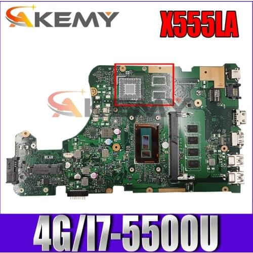 X555LA MAIN_BD._4G/I7-5500U/AS 90NB0650-R00010 mainboard REV 3.3 For Asus X555LA X555LAB X555LD X555L VM590L laptop motherboard