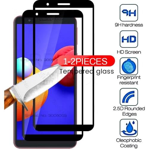 2-1PCS 9h premium screen protector for samsung galaxy a01 core tempered glass on gelaxi a 01 core a01core sm-a013f/ds 5.3'' film