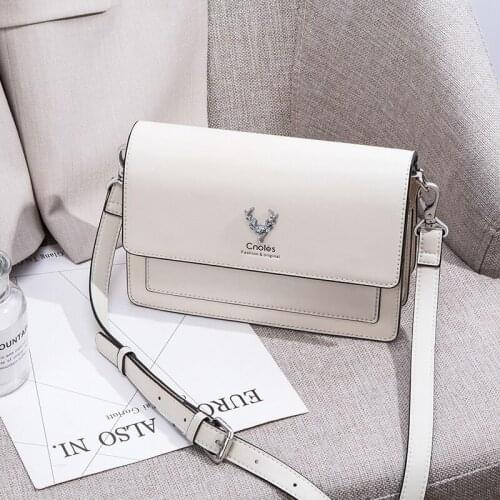 Bag womens leather shoulder bag womens fashion Joker Messenger bag personality handbag pearl crossbody bag fashionable purses