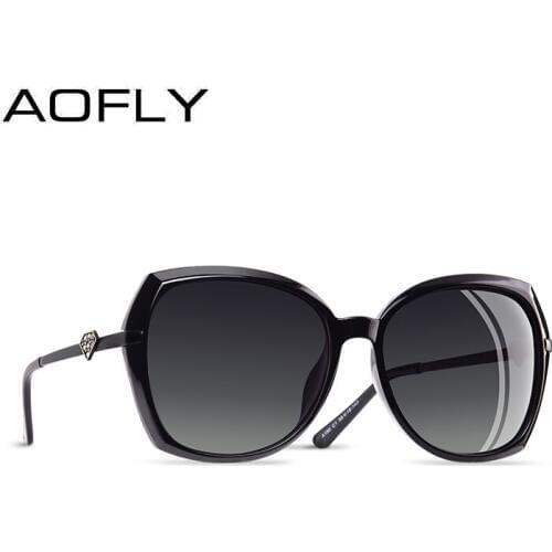 AOFLY BRAND DESIGN Fashion Polarized Sunglasses Women Luxury Diamond shape Ladies Sunglasses Female Gradient Shades Goggle UV400