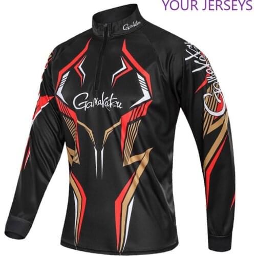 New Gamakatsu Fishing Vest Summer Men Long Sleeve Outdoor Hiking Cycling Fishing Jacket Quick Dry Breathable Fishing Shirts