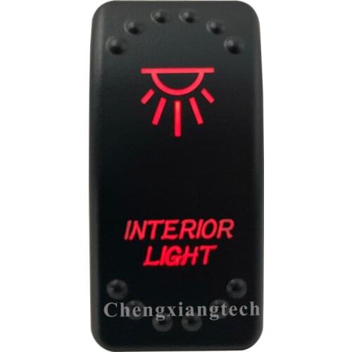 12V 20A / 24V 10A Dual Red Led 5P On Off SPST Rocker Switch Interior Light Waterproof for Car Boat Truck Circuit Breaker