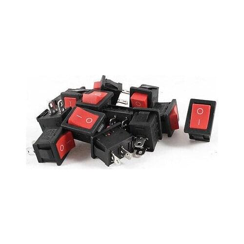 Free shipping!Free shipping !13 Pcs Panel Mount 2 Pin SPST Rocker Switch AC 6A/250V AC 10A/125V