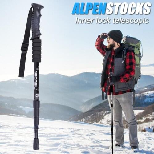 2pcs Nordic Walking Stick Trekking Poles Walking Cane Telescopic Baton Outdoor Hiking Poles Crutches for Outdoor Hiking Walking