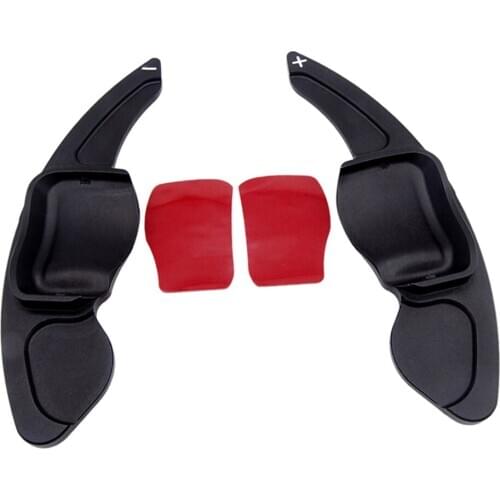 2pcs Car Steering Wheel Extension Shifters Zinc Alloy Shift Paddles Black suits for Volkswagen VW GOLF 5