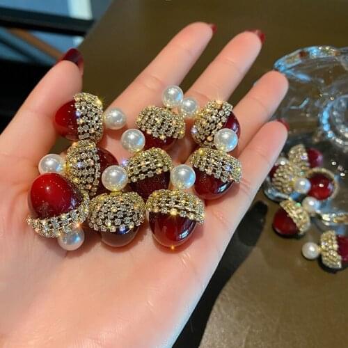 2020 New Fahion Womens Earrings Fine Sweet Cute Strawberry Earrings for Women Bijoux Korean Party Girl Jewelry Gifts Wholesale