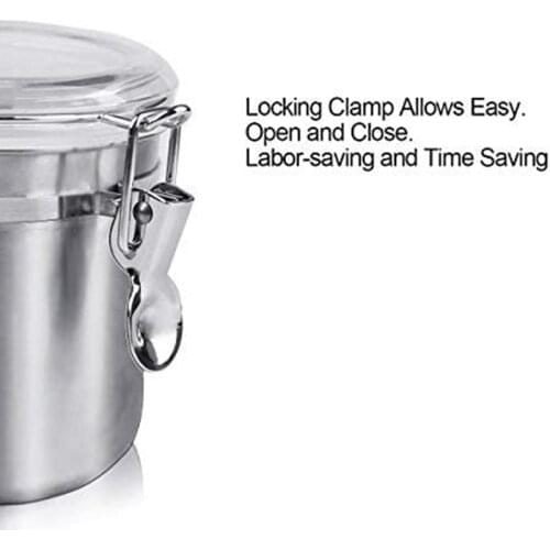 Stainless Steel Sealed Storage Tank 2.17 inch Multipurpose Vacuum Sealed Portable Tobacco Storage Container