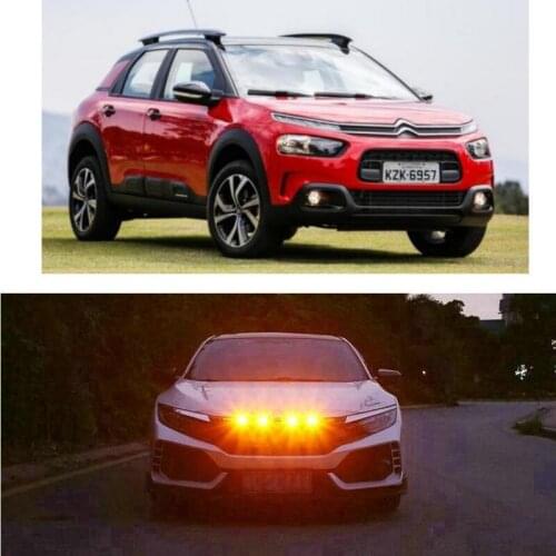 Car Accessories Grille Light Lamp For citroen c4 c5 c3 C1 C2 C6 C8 ami BERLINGO C-CROSSER C-ELYSEE
