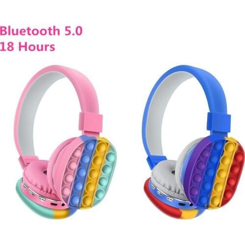 Custom Rainbow Wireless Headset Bluetooth 5.0 Headphone HIFI 18 Hours Stereo Sound Earphone Girlfriend Christmas Birthday Gift