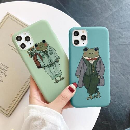 TPU For Samsung Galaxy A32 A71 A21S A12 A31 A50 A52 A51 A70 S21 S20 FE S10 S20 S9 Plus S21 Ultra Green Funny Frog Case Cell Capa