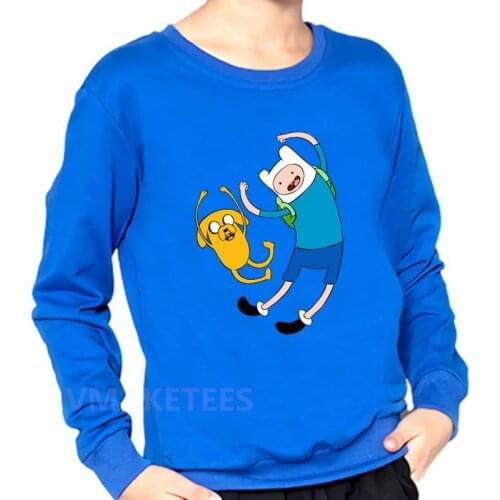 Kids Adventure Time Finn and Jake Cartoon Print Hoodies Boys Girls Sweatshirt Children Autumn Tops Baby Funny Clothes,KYT5200