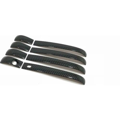 For Jeep Grand Cherokee 2014 2015 2016 2017 2018 ABS Carbon Fiber Side Door Handle Cover Trim Accessories Car Styling