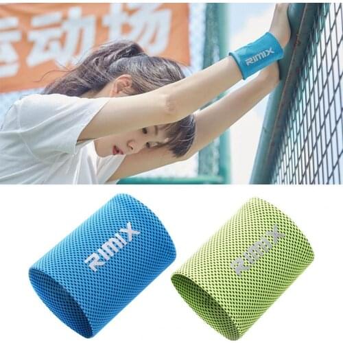 RIMIX Elastic Cooling Sweatbands Breathable Good Absorbent Cooling Wristband for Gym