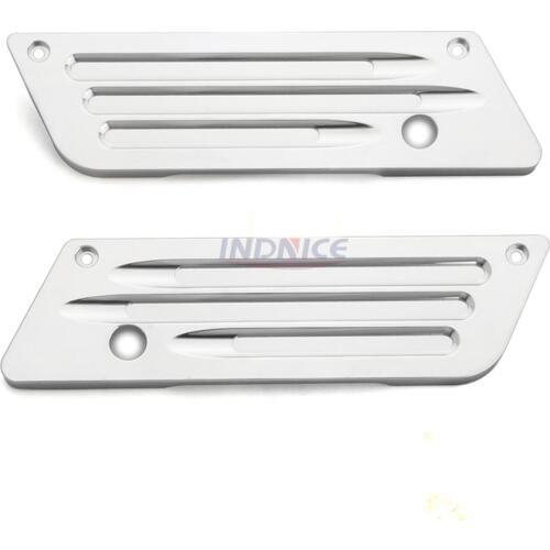Chromed Billet Saddlebag Hinge Cover Kit for Harley Road King FLHR Street Glide FLHX FLTRX FLTR FLTRU 07-13