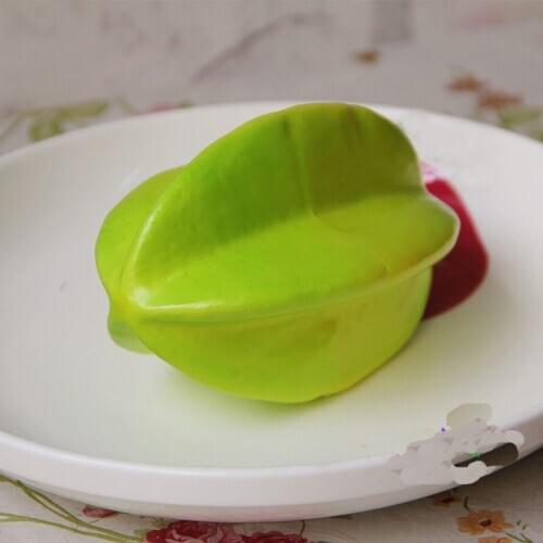 Simulation toy Food Carambola Fruit Vegetables Toys Model Simulation Educational Kid Children Pretend Play House Kitchen