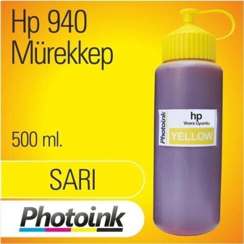 Compatible for HP 940 Cartridges 500 ml Yellow INK (PHOTO INK Intellect 86515464