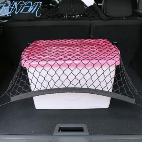 Nylon Car Rear Cargo Net Trunk Storage Organizer Net For Skoda Octavia A2 A5 A7 Fabia Rapid Superb Yeti Roomster