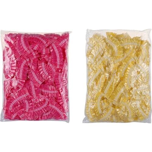 100 Pcs Disposable Hairdressing Earmuffs Salon Clear Ear Cover Ear Protection Hair Dye Protect Cap Hair Color Styling Tool