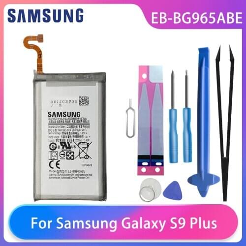 Orginal Samsung Galaxy S9 Plus S9+ SM-G965F G965F/DS G965U G965W G9650 Phone Battery EB-BG965ABE 3500mAh Free Tools AKKU