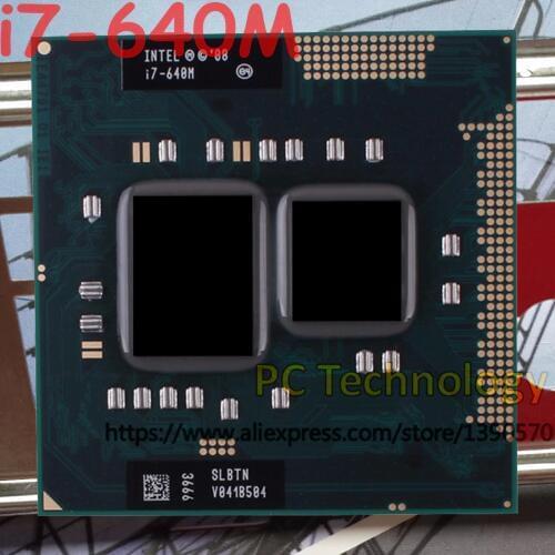 Original Intel core I7 640m SLBTN Dual Core 2.8GHz L3=4M CPU Processor works on HM55 I7-640m free shipping ship out within 1 day