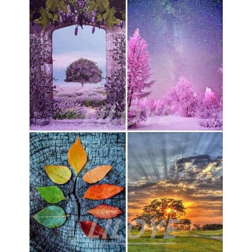Landscape Full Square/Round 5D DIY Diamond Painting Lavender 3D Embroidery Mosaic Rhinestones Art Stickers Pictures Decor DF496