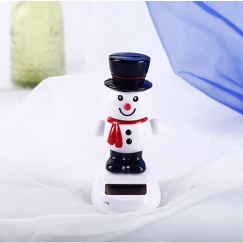 Santa snowman solar energy swing desktop ornaments Christmas gifts childrens toys