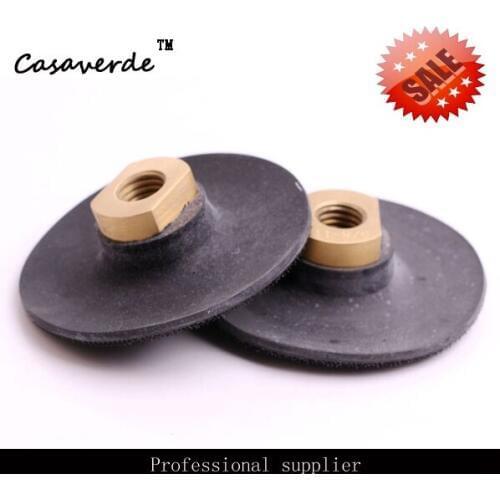 Super thin rubber 4 inch backer pads with M14 or 5/8-11" thread for grinder machine and polishing pads