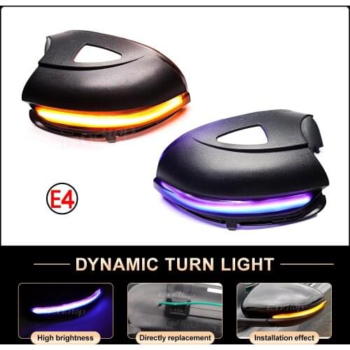 LED Side Rearview Mirror Indicator Blinker Repeater Dynamic Turn Signal Light For Volkswagen VW Golf 6 MK6 GTI R32 08-14