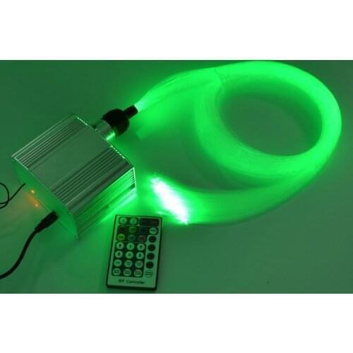 10W Twinkle RGBW LED Fibre Optic Star Ceiling Lights Kit 0.75mm*220pcs*2M Bar Car home Starry sky ceiling DIY+28Key RF remote