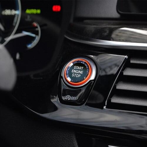 Car Start Engine Button Cover Crystal style One-Key Start Stop Switch Button Cover Decoration For BMW 1 2 3 4 5 6 7 Series
