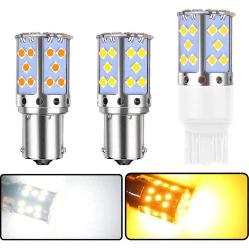 1X P21W LED 1156 BA15S PY21W BAU15S 35SMD Bulb Canbus Free LED AUTO Lamp License Plate Lights Car Turn Signal Light Amber Stop