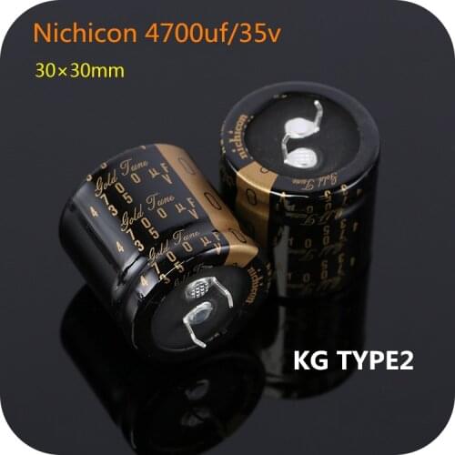 2PCS New Nichicon 4700uf/35v 30MM*30MM KG TYPE2 Audio Super Capacitor Electrolytic Capacitors Free Shipping