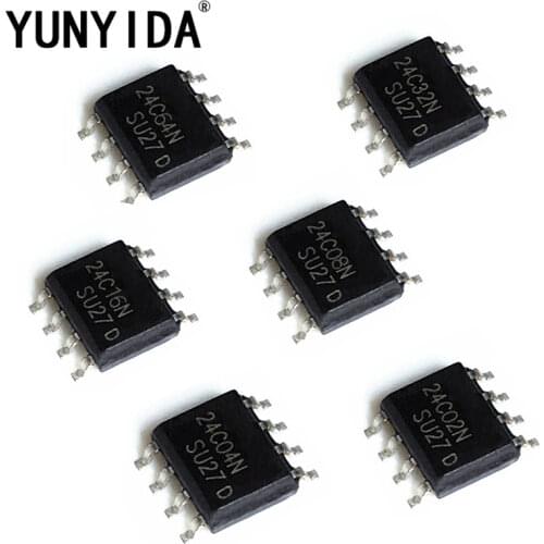 20pcs 24C02 24C04 24C08 24C16 24C32 24C64 93C46 SOP