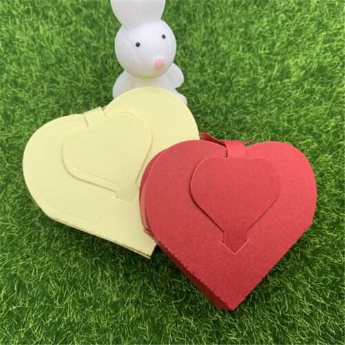 3D three-dimensional love box gift jewelry box hand-embossed DIY album scrapbook greeting card decoration metal cutting mold