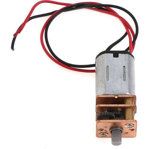 5V Steel Gear N20 Mini Precision DC Geared Motor D-Axis Speed Reduction Motor