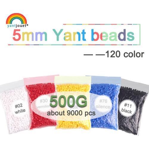 Yantjouet 5mm Beads 500G 9000PCS 133color Iron Beads for kids hama beads diy Puzzles high quality Handmade gift