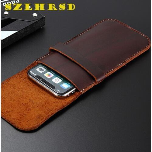 Genuine Leather Wallet Case for ASUS Zenfone Max Plus M2 ZB634KL Cases Phone bag For Cover Retro card holder