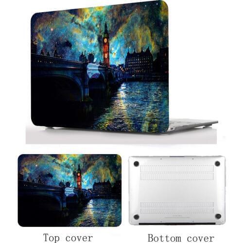 Tablet Shell pouch color Printing Hard Case For Apple Macbook Air 13 Pro Touch Bar Retina 13 13.3 inch laptop case A1932 A1989