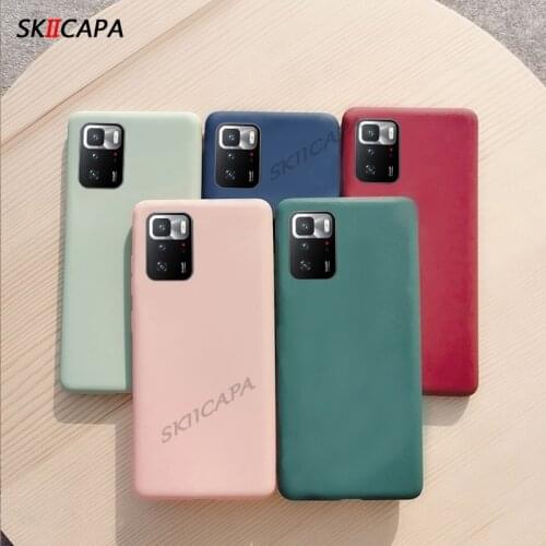 Candy Color TPU Phone Case For Xiaomi Poco X3 GT Pro NFC Case Soft Silicone Protector Matte Back Cover For Xiaomi Poco F3 M3 Pro