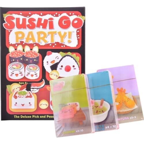 Kid Educational Board Game Interactive Card Game Sushi Go Parent Child Party The Pick Pass Card Kid Game Toy Card Party Game
